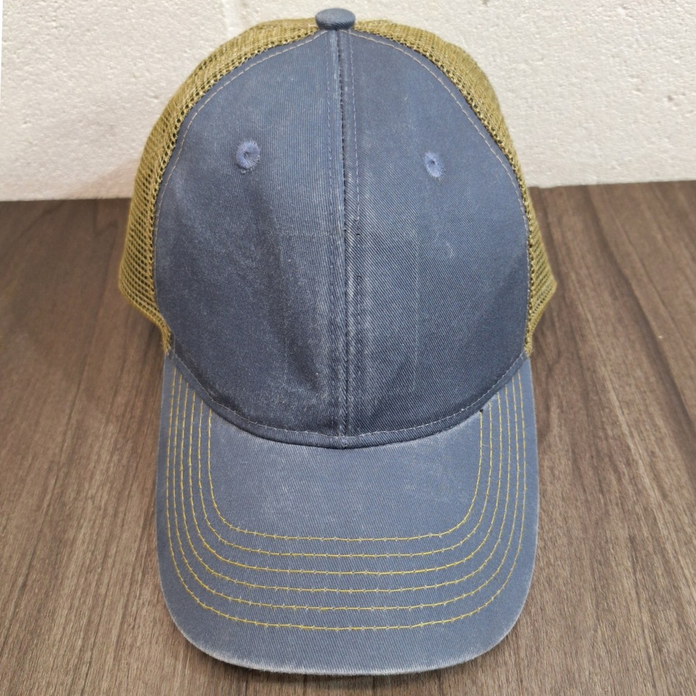 Miller Lite Trucker Hat Navy Blue Gold Mesh OC Headwear Adjustable Baseball‎ Cap